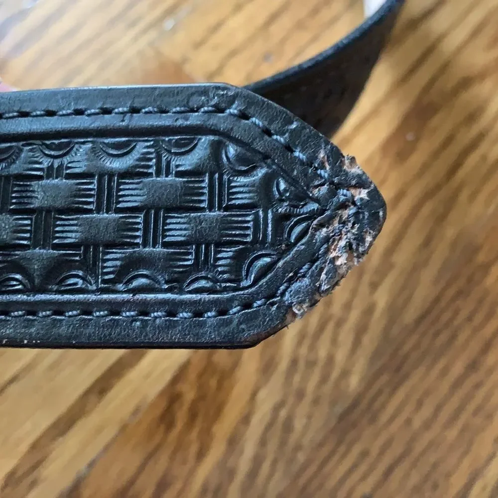 Men’s 36” black woven belt
